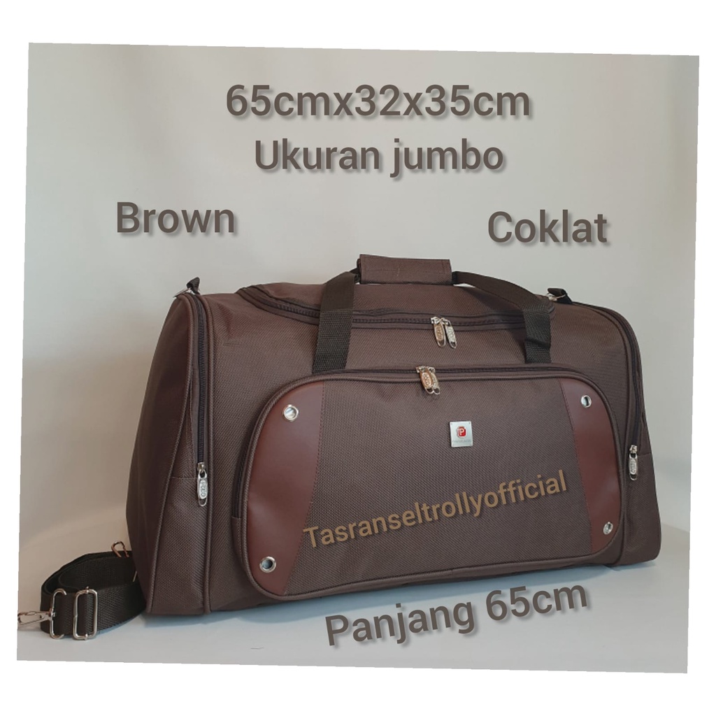 Tas Pakaian Travel Bag Polo Interclub 65cmx32x35cm ukuran Jumbo original.