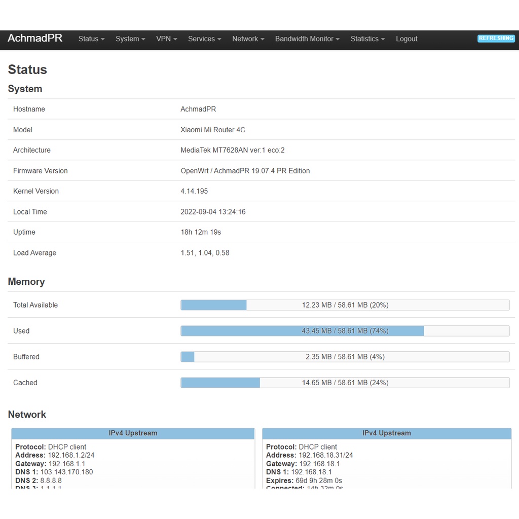 Router OpenWRT Inject Load Balance