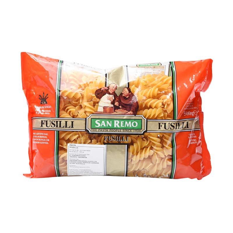 

SAN REMO PASTA FUSILLINI #55 500GR