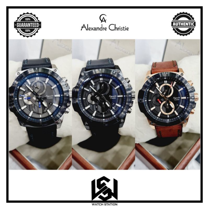 Jam tangan Pria Alexandre Christie Ac6587 / Ac 6587 Original garansi resmi 1 tahun