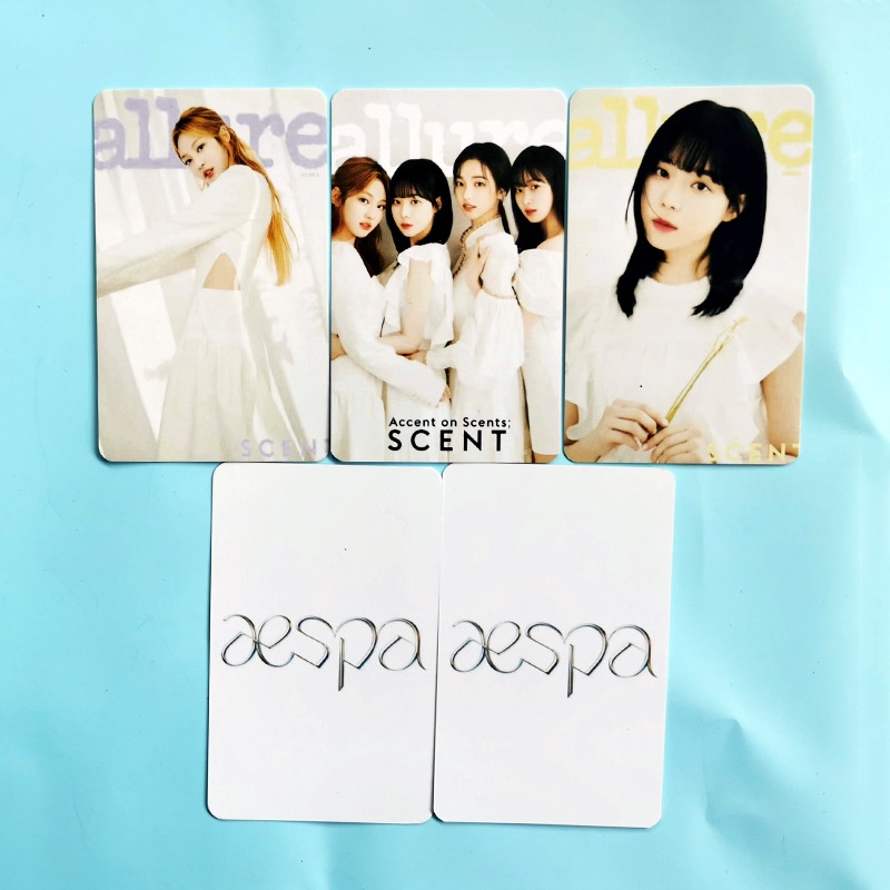 5pcs / Set Kartu Pos Foto Kpop Aespa Album SAVAGE Untuk Koleksi Penggemar