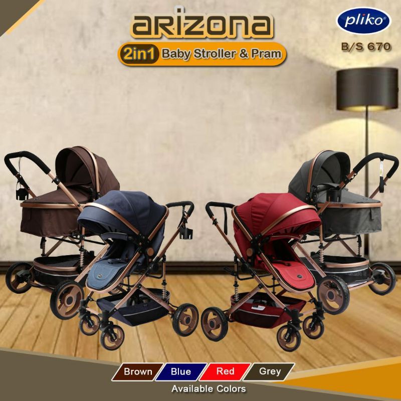 Stroller Pliko ARIZONA 670 Kereta Dorong Bayi