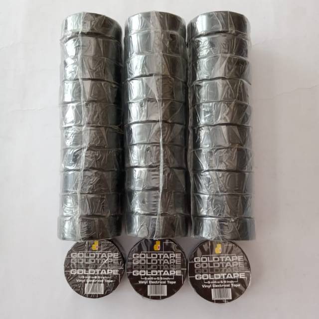 

Solasi/Selotip Hitam Kecil Gold Tape