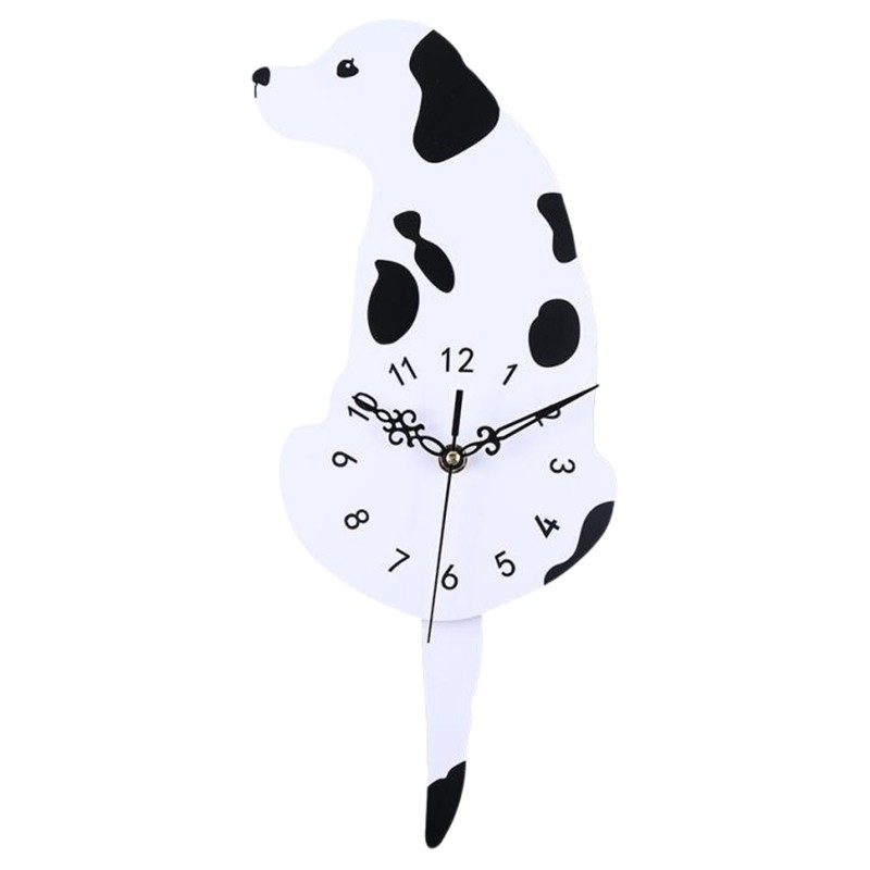 Jam Dinding Desain Anjing Kartun Lucu Bahan Akrilik Untuk Dekorasi