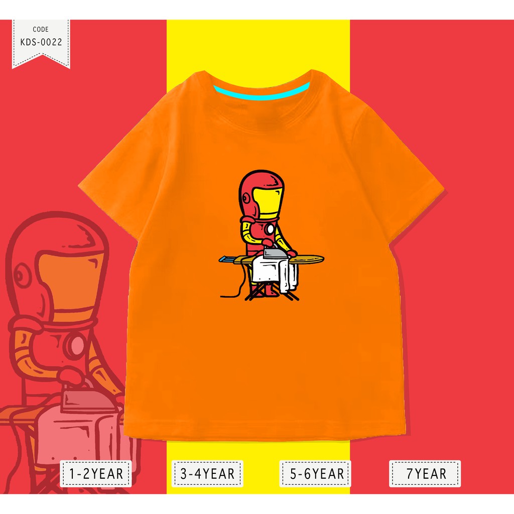 Baju Anak-anak / Kaos Distro DTF Anak Laki Laki Iron man/ Unisex / Motif / KIDS