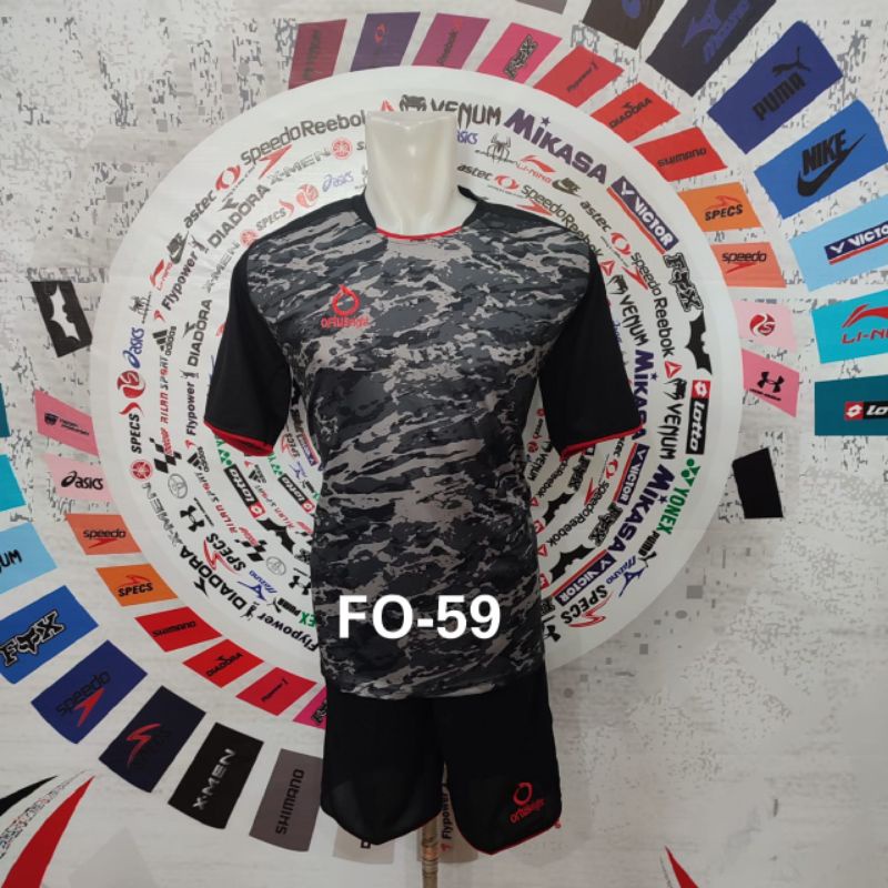 Baju futsal kaos futsal murah - setelan futsal ekonomis printing logo bordir