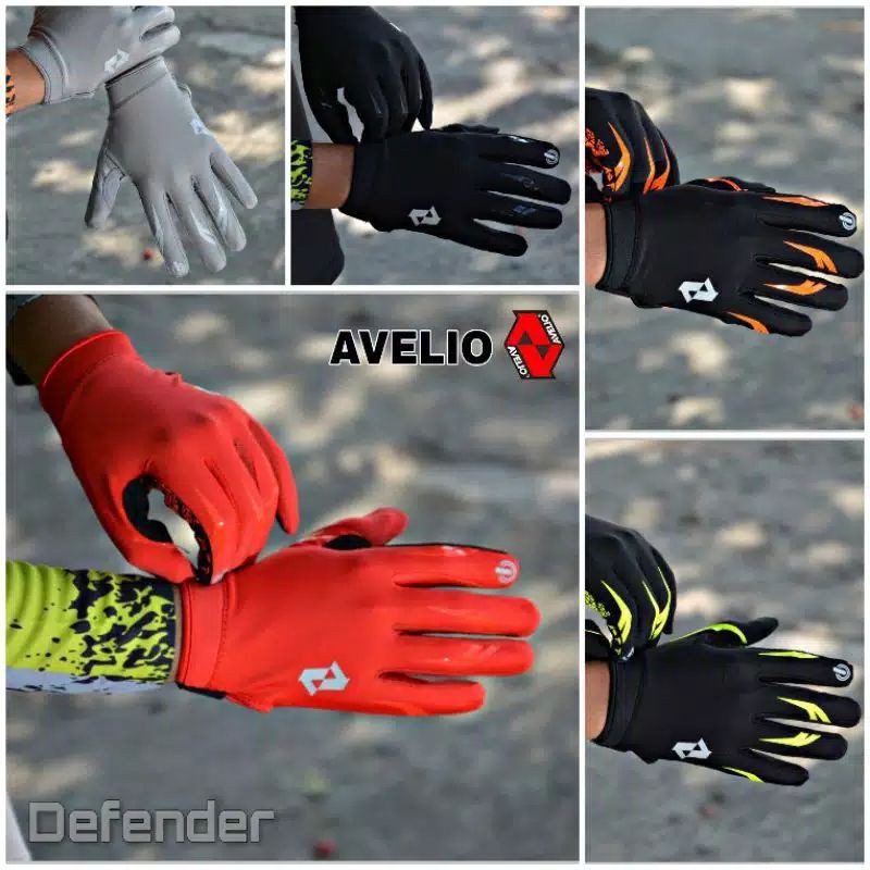 Sarung Tangan Sepeda AVELIO Defender Road Bike MTB Original Premium Sportwear