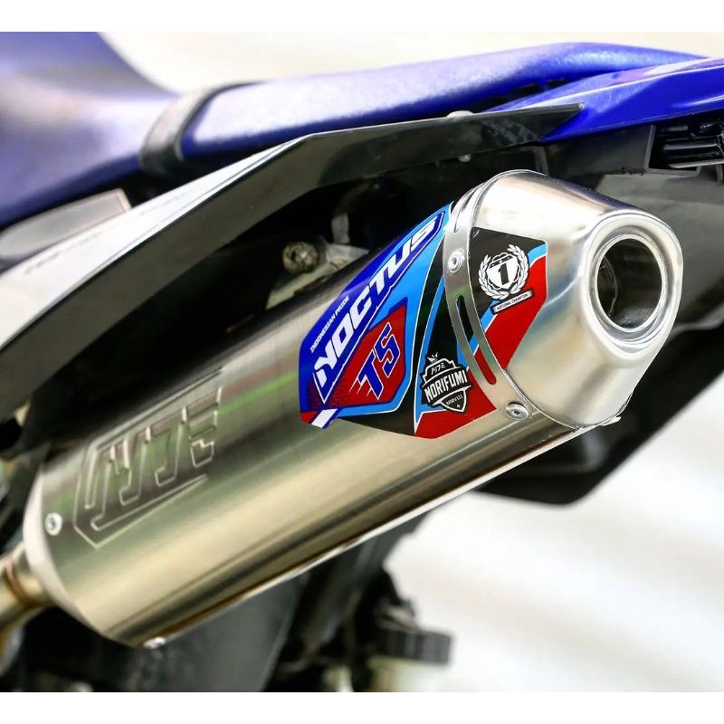 Knalpot Norifumi Noctus T5 KLX 150 BF DTRACKER T 5 CRF 150 L T5 WR  MESIN STANDAR BORE UP ORIGINAL-3