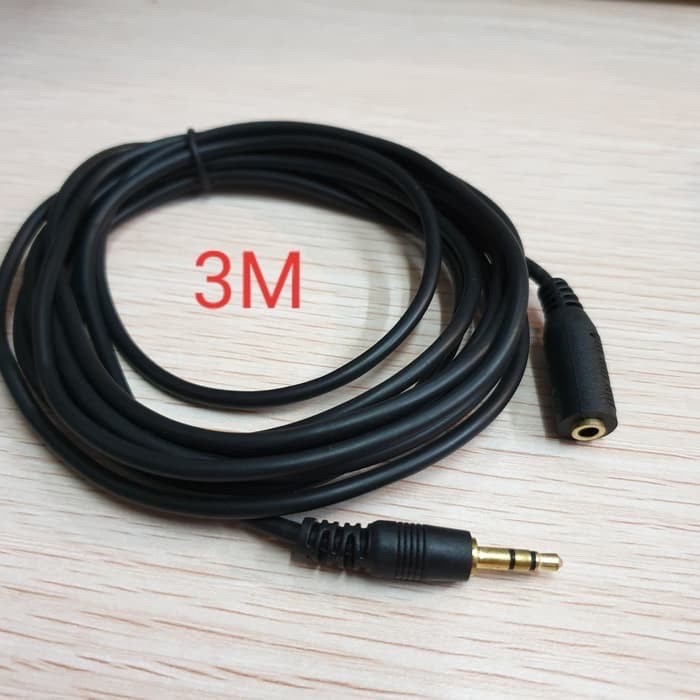 Kabel Extension Aux Audio 3.5mm 3m Audio Perpanjangan 3 Meter extension