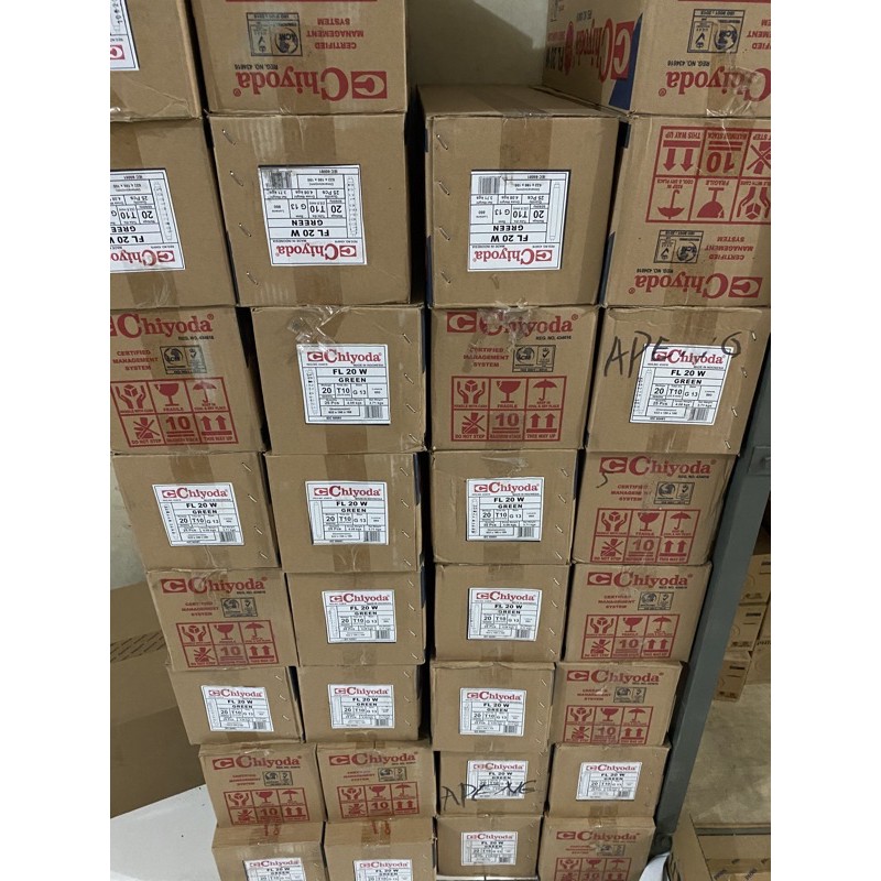 bola lampu tl hijau 20 watt neon