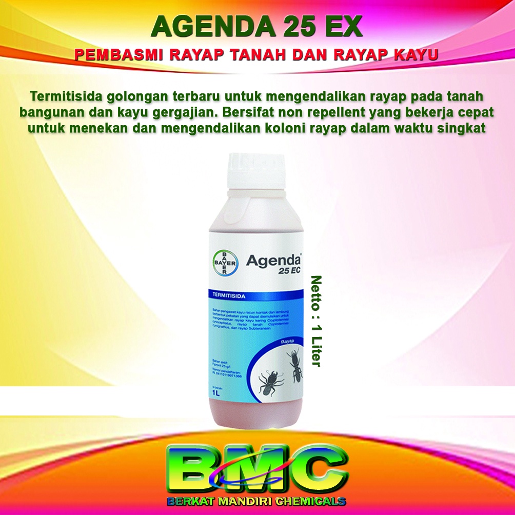 AGENDA 25 EC Anti Rayap Berbahan Aktif Fipronil Membasmi Tuntas Rayap Secara Sistemik