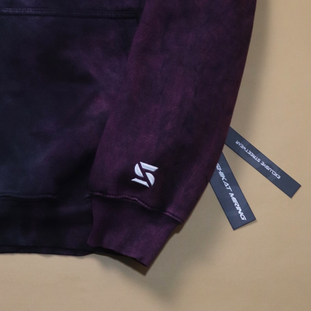Sandwash Hoodie | Jaket Sweater Hoodie Sandwash Combinasi Maroon | Hudie Wash | Hoodie Combinasi Warna Premium Quality