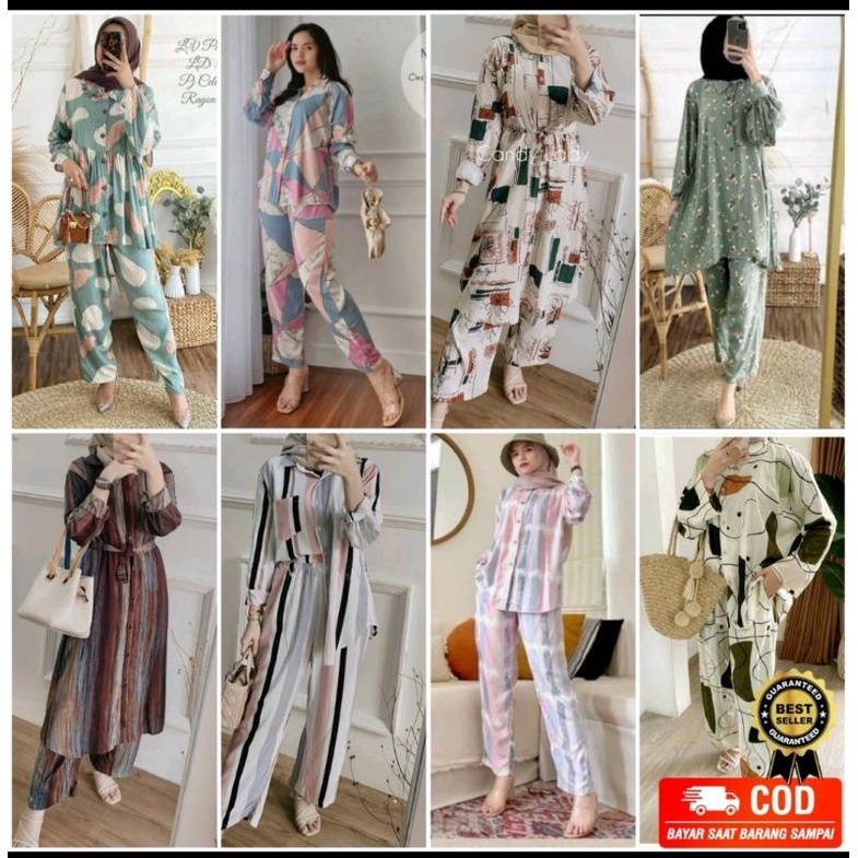 PROMO SETELAN RAYON VISCOSE TERBARU //SETELAN RAYON TERLARIS//SETELAN RAYON MOTIF TERLENGKAP