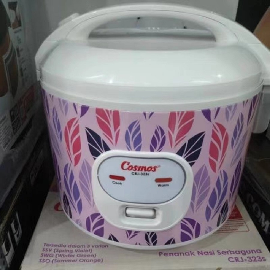 RICE COOKER MAGIC COM COSMOS 1,8L 1,8LITER CRJ323 CRJ 323 ANTI LENGKET MODEL BARU