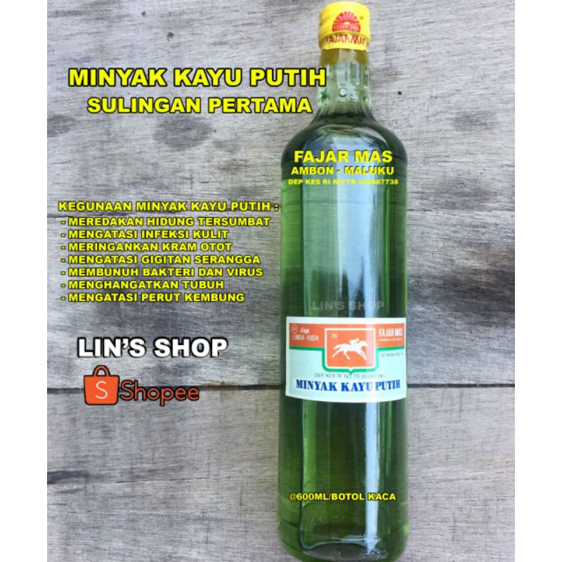 MINYAK KAYU PUTIH ASLI SULINGAN PERTAMA 600ML FAJAR MAS AMBON MALUKU