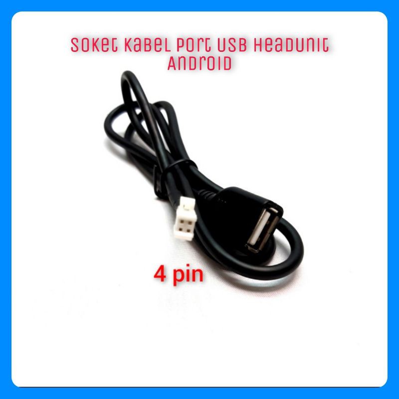 Soket Kabel Port USB Head Unit Android