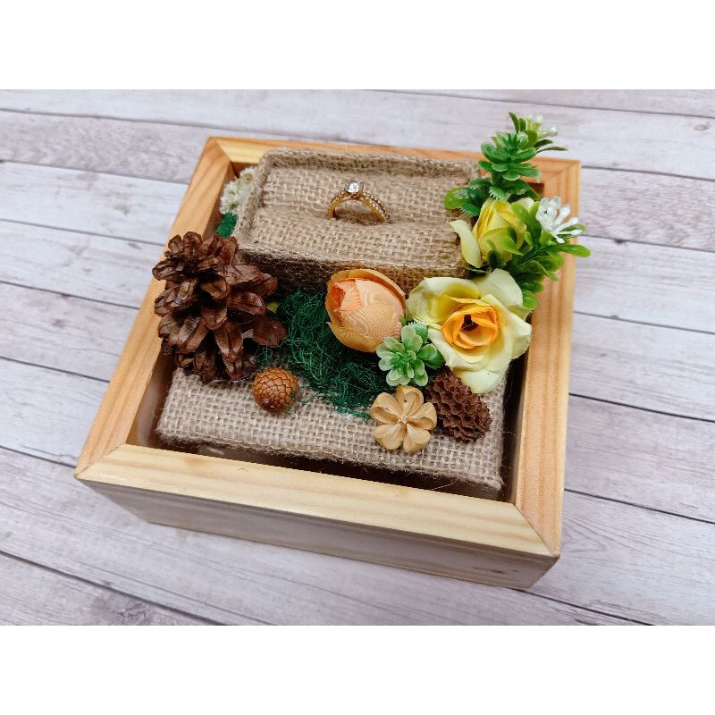 Tempat cincin / box cincin rustic