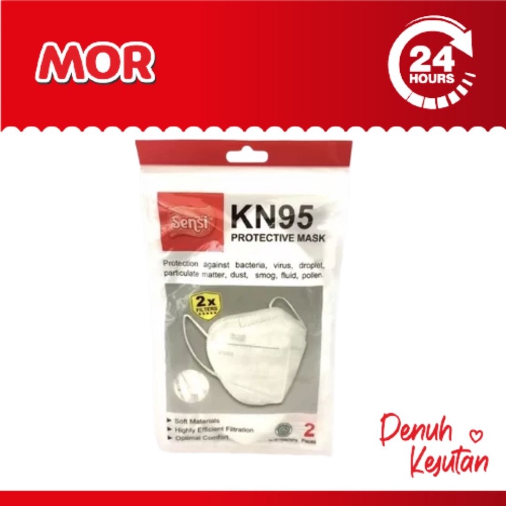 SENSI Masker KN95 isi 2 Protective Mask 6 Ply