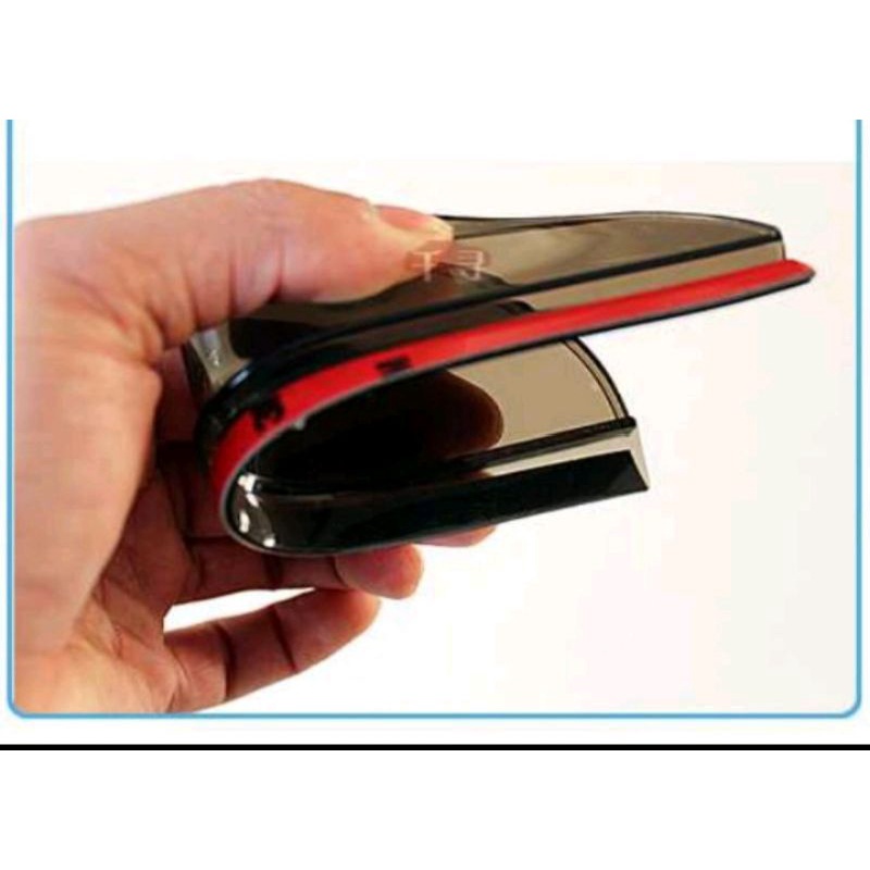 Talang air mika pelindung kaca spion dari hujan mobil calya/sigra