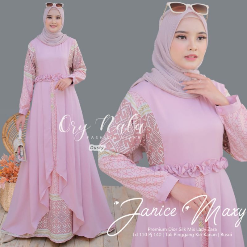JANICE MAXY PREMIUM DIOR SILK MIX LADY ZARA BY ORY NALA