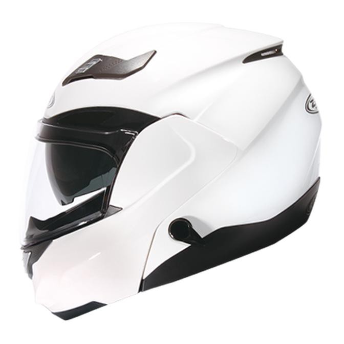 Barang Berkualitas Zeus ZS3100 White Modular Flip Up Double Visor Z3100 PROMO | CUCI GUDANG | ON