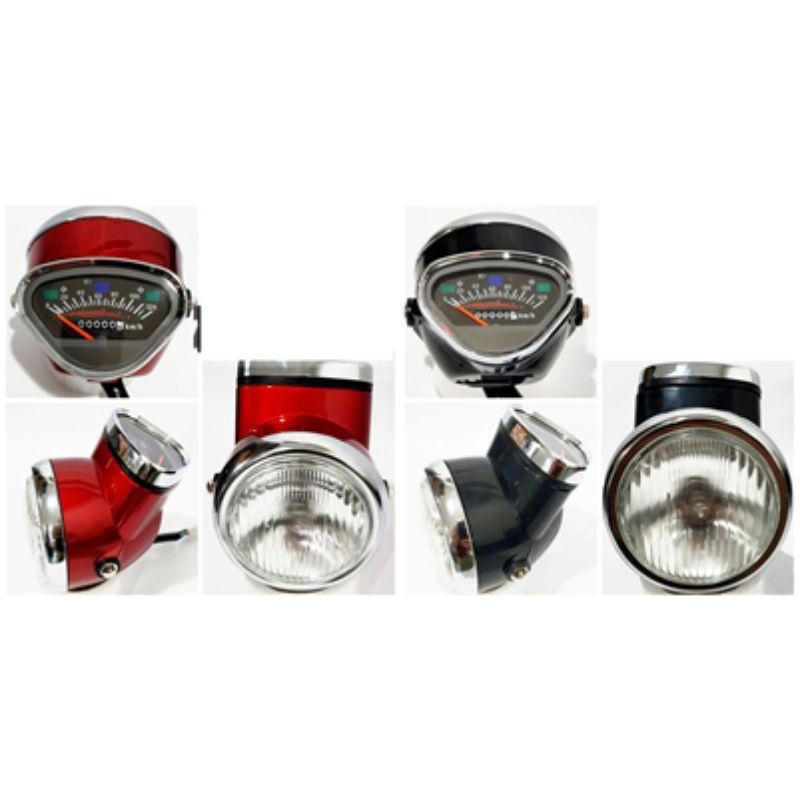 Reflektor lampu depan astra s90 hitam merah