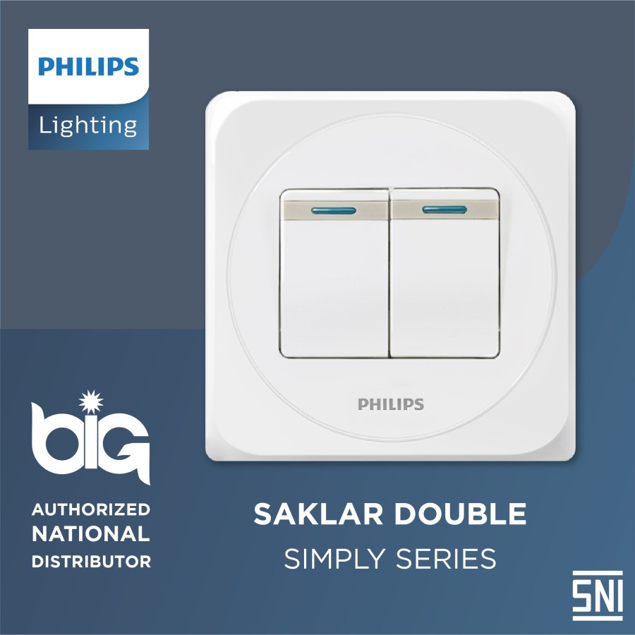 Saklar Engkel Seri PHILIPS Saklar Engkel Double Inbow Tanam IB PHILIP Saklar Seri