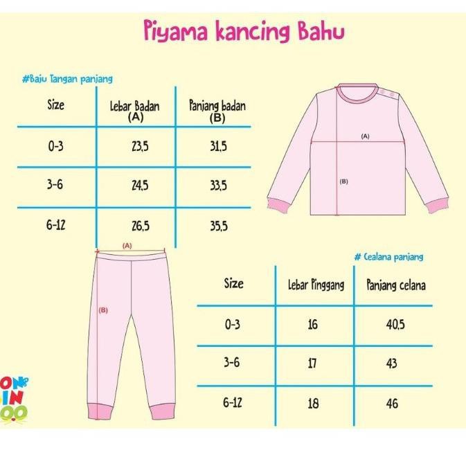 BonBinZoo Setelan Panjang Bayi Newborn 0-12 Bulan Motif SNI / Perlengkapan Baby Baru Lahir
