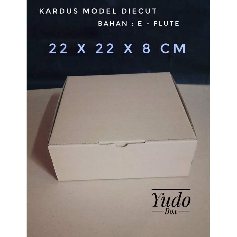

kardus box uk. 22 x 22 x 8 cm model pizza