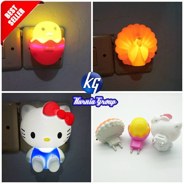 LAMPU TIDUR KARAKTER LED HEMAT LISTRIK MINI LAMP NIGHT MURAH LAMPU KAMAR MINILAMP AWET TERMURAH LUCU