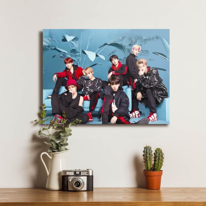BTS Poster Kayu Dekorasi Hiasan Pajangan Dinding Walldecor Wallpaper EXO