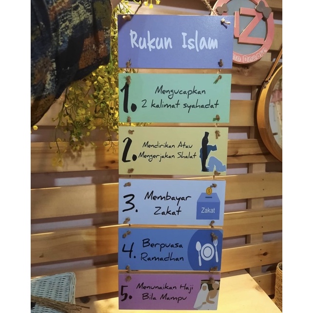 Rukun Islam Hiasan Gantung
