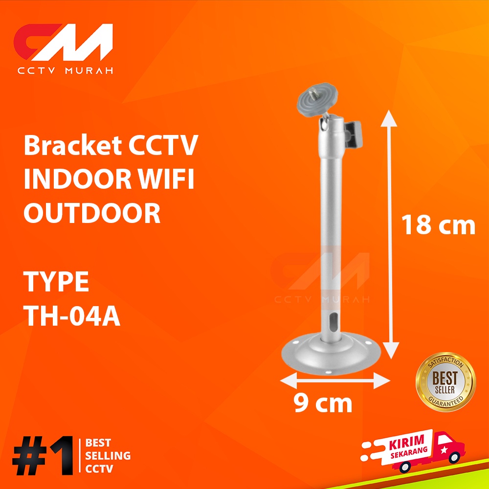 Bracket CCTV Wifi/Wireless OUTDOOR &amp; INDOOR || Type TH-04A || Wall Bracket for Outdoor CCTV IP, Analog &amp; WIFI