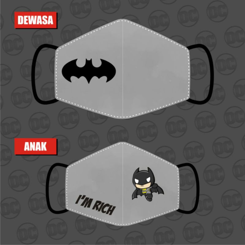 Masker SUPERHEROES Series - BATMAN