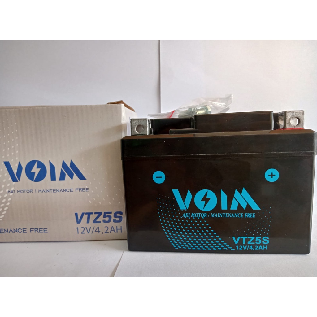 aki motor yamaha vixion old VOIM GTZ5S accu kering original kemasan baru paling murah by motobat