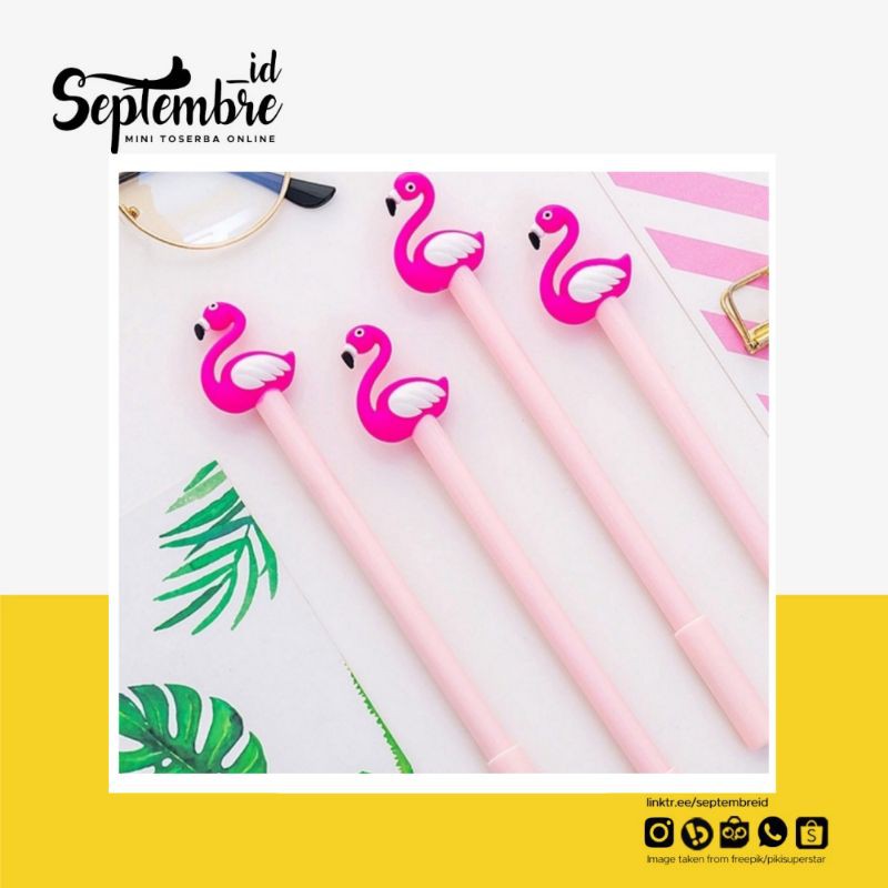 

Pulpen Flamingo Pulpen Gel Karakter Pulpen Lucu Tinta Hitam