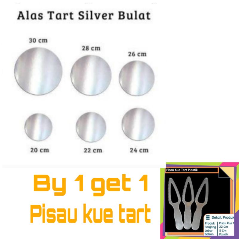 

TATAKAN KUE TART BULAT BY 1 GET 1 PISAU KUE TART