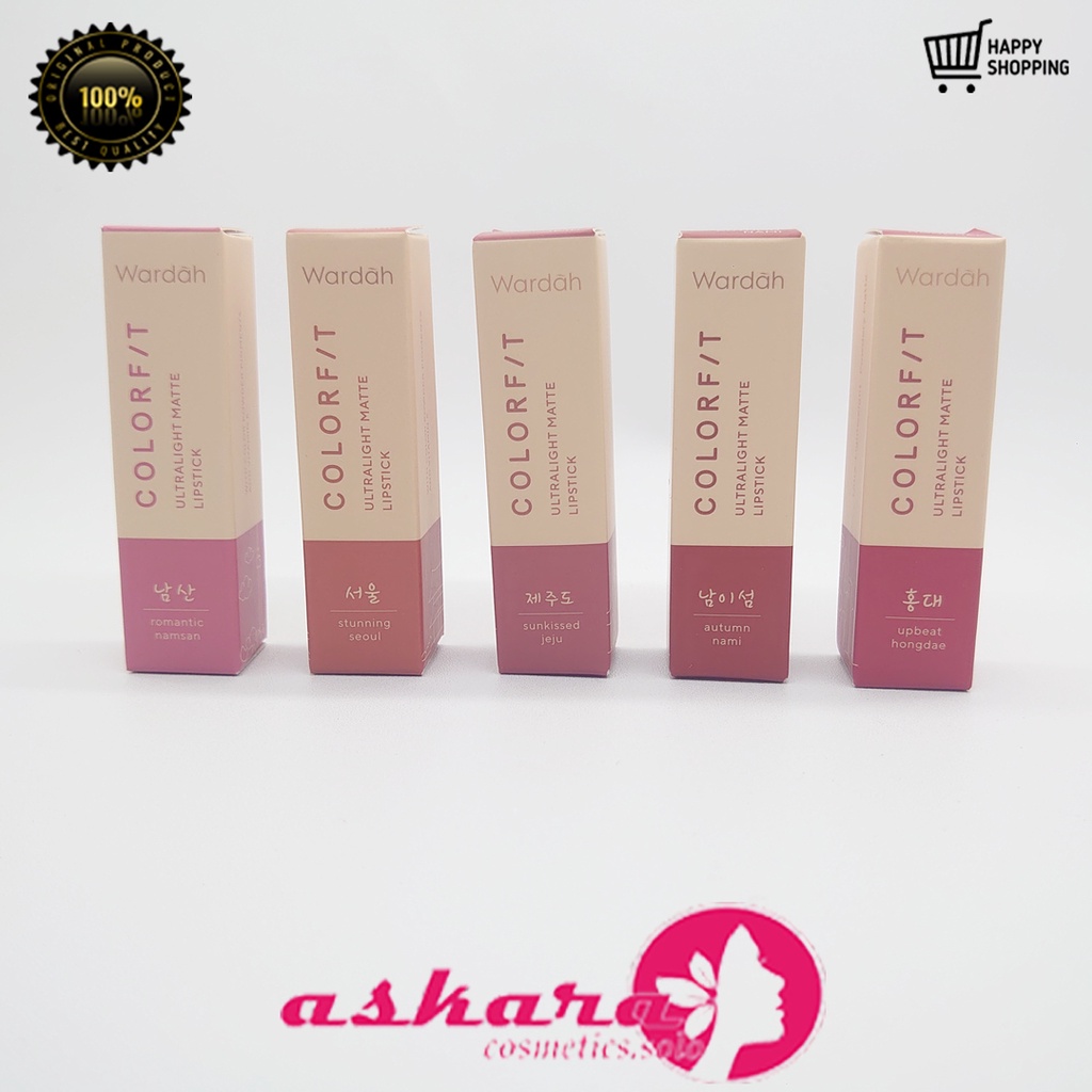 Wardah Colorfit Ultralight Matte Lipstick 3.6 gr / Wardah Colorfit Series