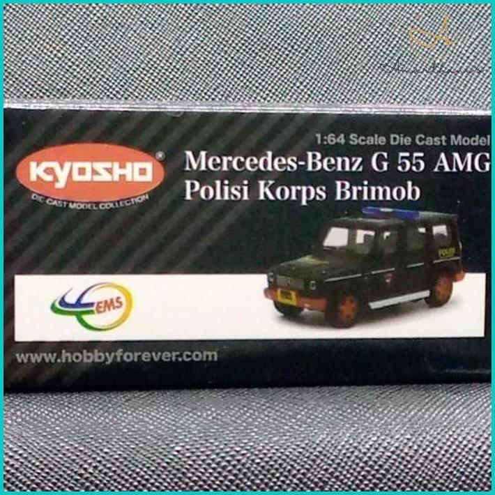Ac - Kyosho 1/64 Mercedes-Benz G55 Amg Polisi Korps Brimob