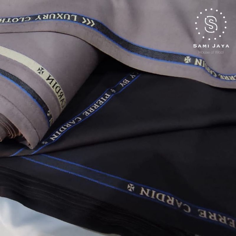 Bahan kain polisi kain wool slik premium atas bawah setelan