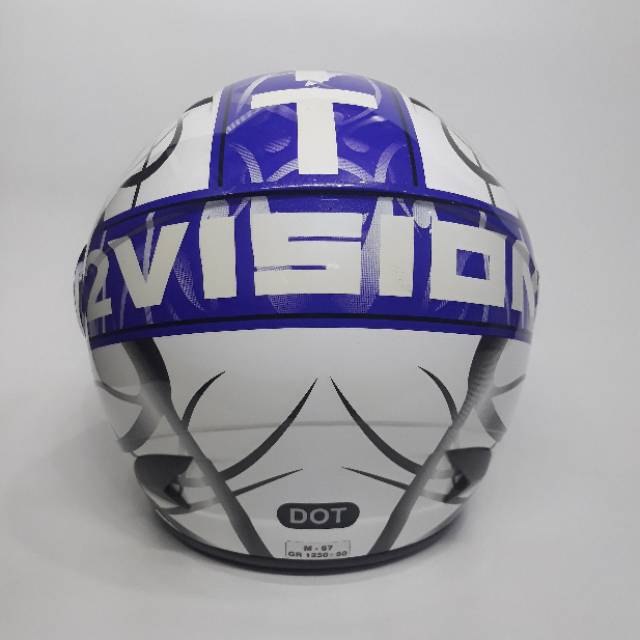 Helm KYT 2VISION WHITE BLUE