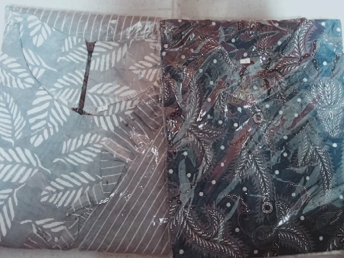 Tey-17 Batik Wanita Asj Sa Hrb026 Kenongo Kemeja Tosca Pendek