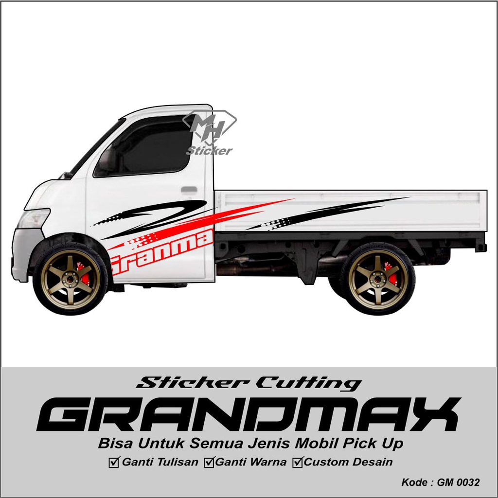 Stiker Cutting Mobil Pick Up Grand Max Ss Carry Futura Sticker Cutting Stiker Lis Body Mobil Pickup 