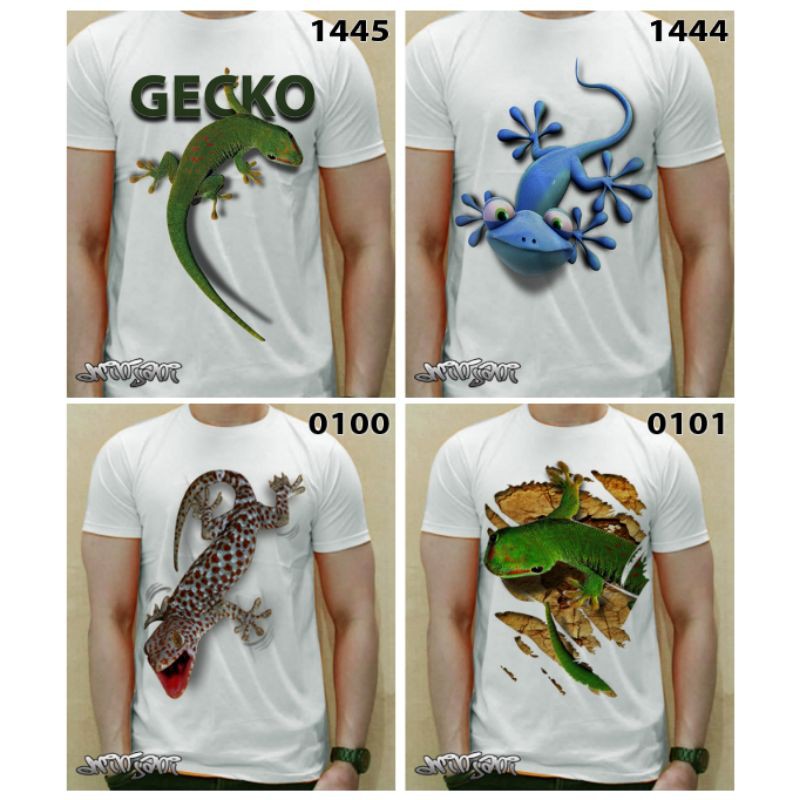 kaos baju hewan binatang reptil toke tokek gecko iguana ular snake piton sanca cobra