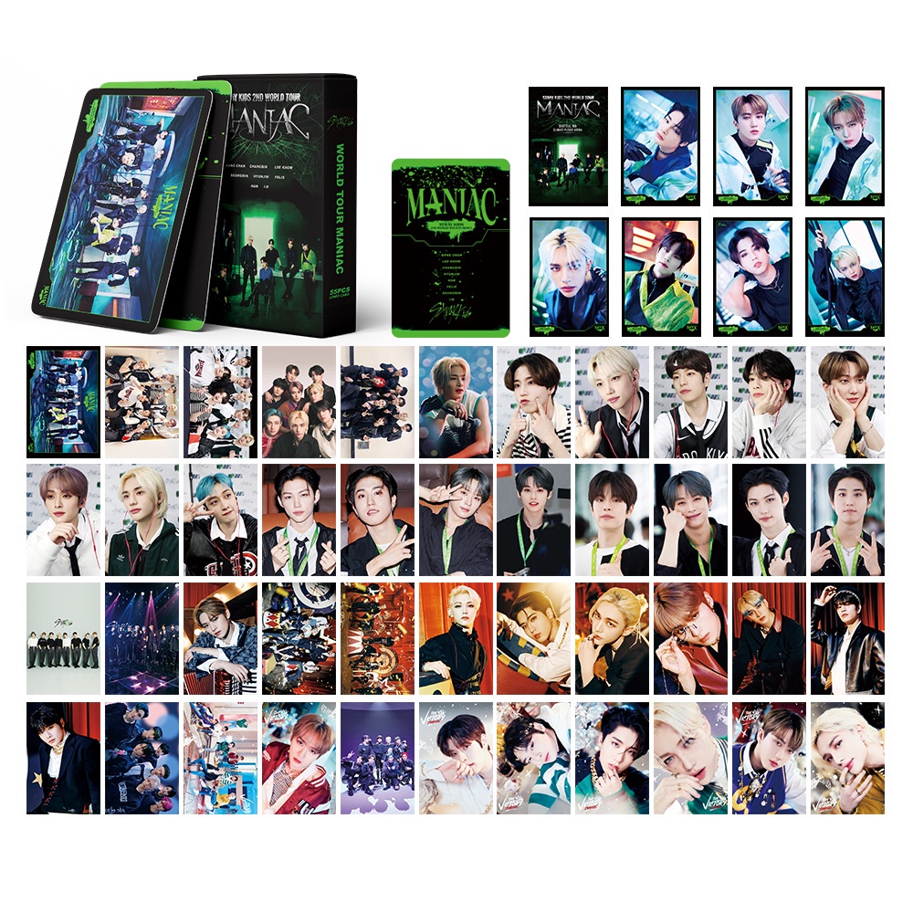 55pcs Kartu Lomo Foto Album Kpop Stray Kids Sirkus ODDINARY No Easy Christmas