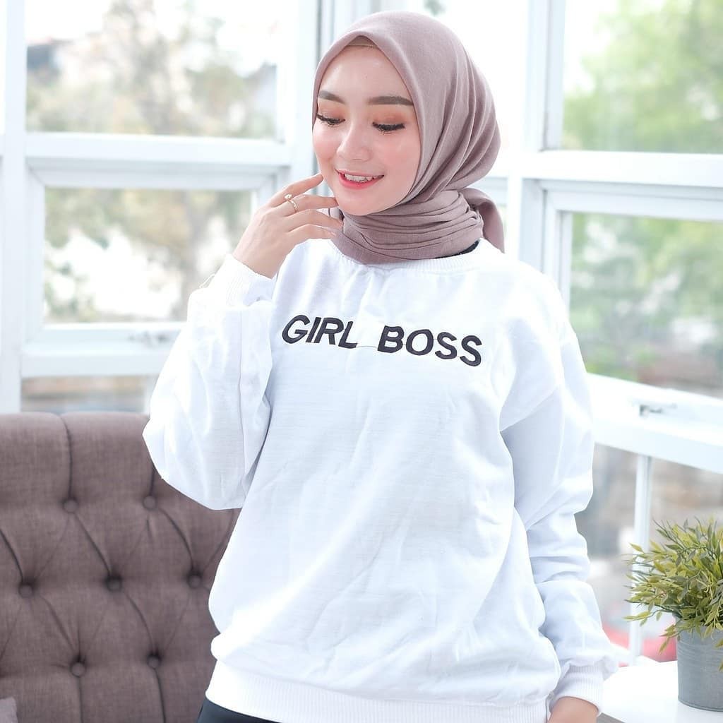 GIRL BOSS Sweater | Shopee Indonesia
