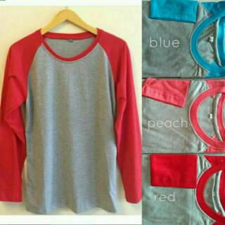 Kaos Reglan Raglan Baju Polos Lengan Panjang dan Lengan 3 Kaos Reglan Raglan Baju Polos Lengan Panjang dan Lengan 3