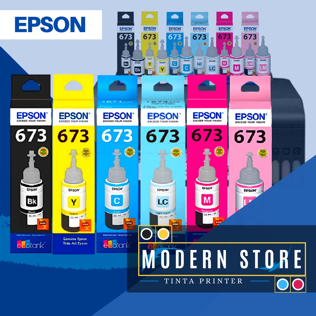 TINTA PRINTER EPSON 673 SERIES L800 L805 L850 L1800