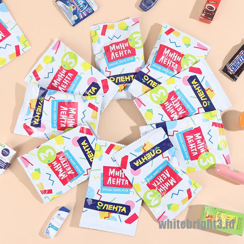 (white3) Mainan Miniatur Kantong Minuman Russia Untuk Aksesoris Rumah Boneka 1 / 6