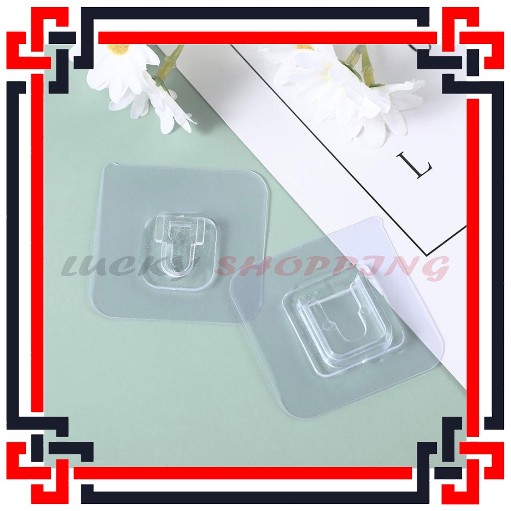 LS Gantungan Tempel Socket Hook 1 Set / Gantungan Tempel Double Tap